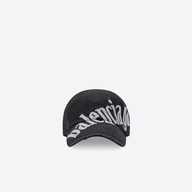 Women's Diagonal Cap in Black 1