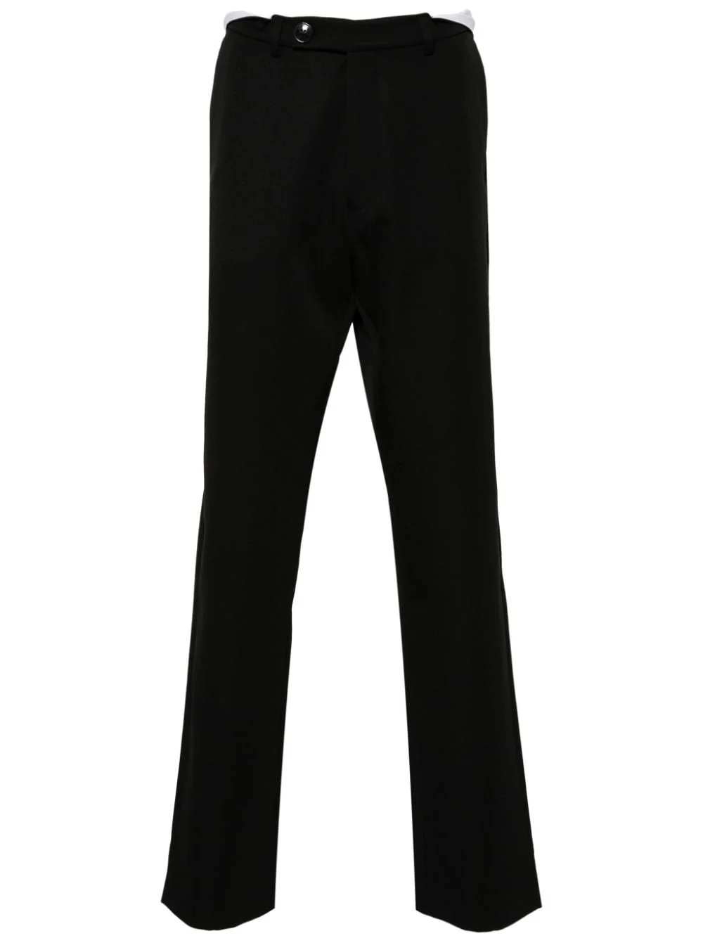 rolled waistband tailored trousers - 1