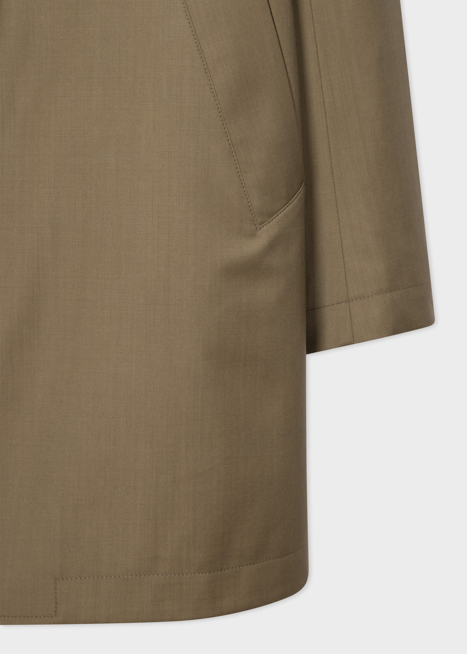 'Green Storm System' Wool Raincoat With Detachable Gilet - 2