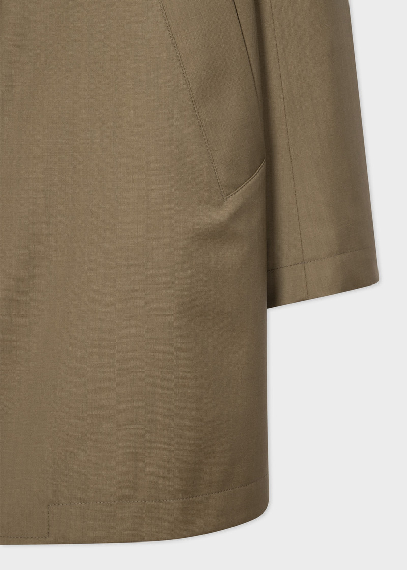 Paul Smith 'Green Storm System' Wool Raincoat With Detachable Gilet outlook