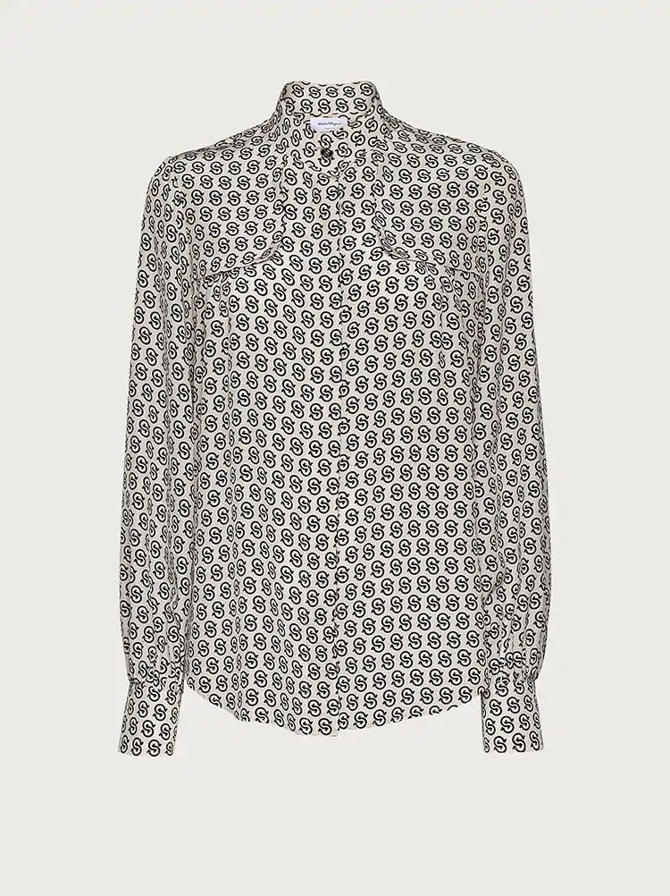 GANCIO S SILK SHIRT - 1