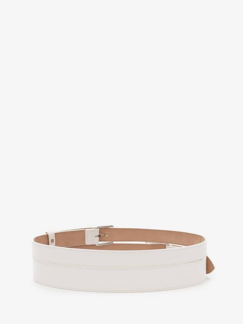 Double Belt in Optic White - 2