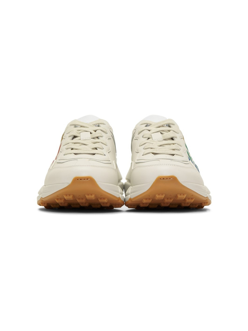 GUCCI Ivory Rhyton Rainbow Glitter Sneakers outlook