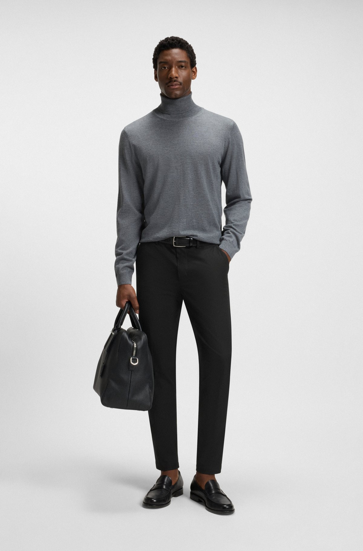 SLIM-FIT PANTS IN COTTON - 3