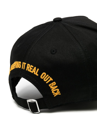 DSQUARED2 logo patch baseball cap outlook