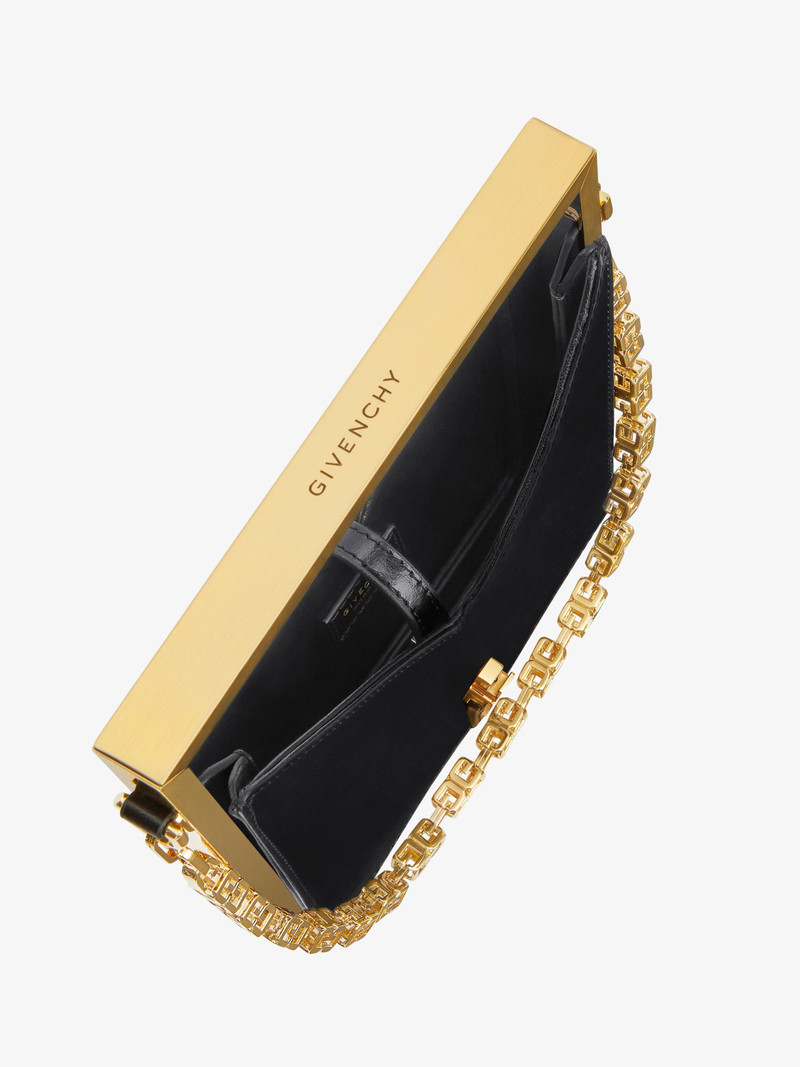 MICRO CUT OUT BAG IN BOX LEATHER WITH FRAME 5