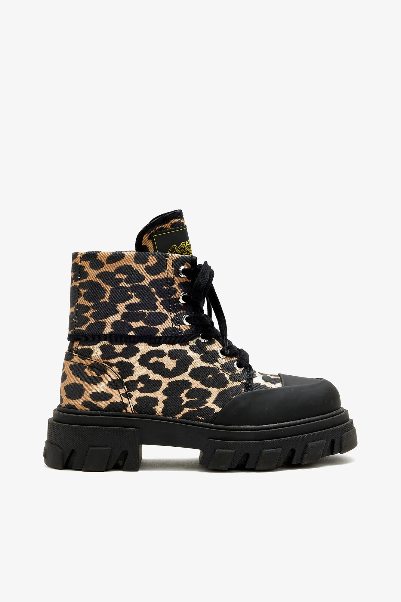 TRAIL BOOTS IN LEOPARD DENIM - 1