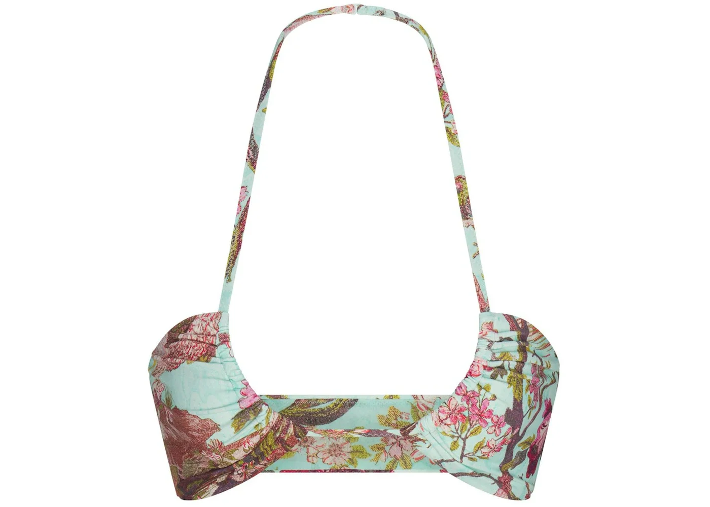 SKIMS x Roberto Cavalli Halter Bikini Top Fagianella Print - 1