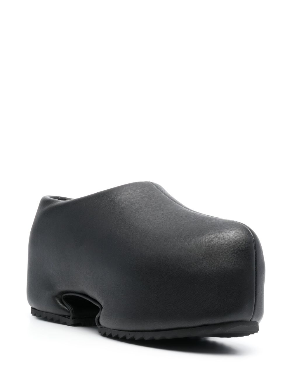 almond-toe faux-leather platform clogs - 2