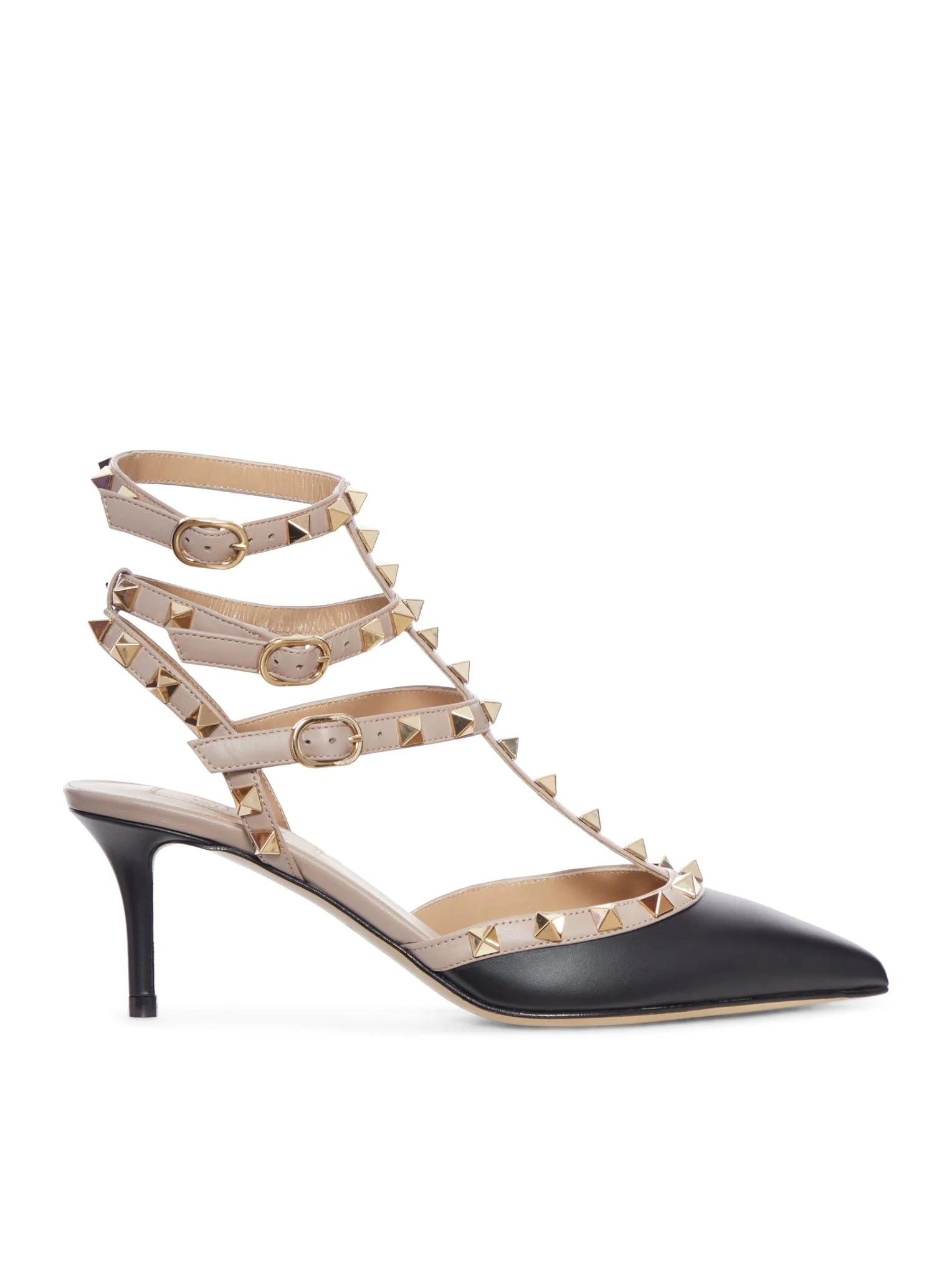 ROCKSTUD LEATHER PUMPS - 1