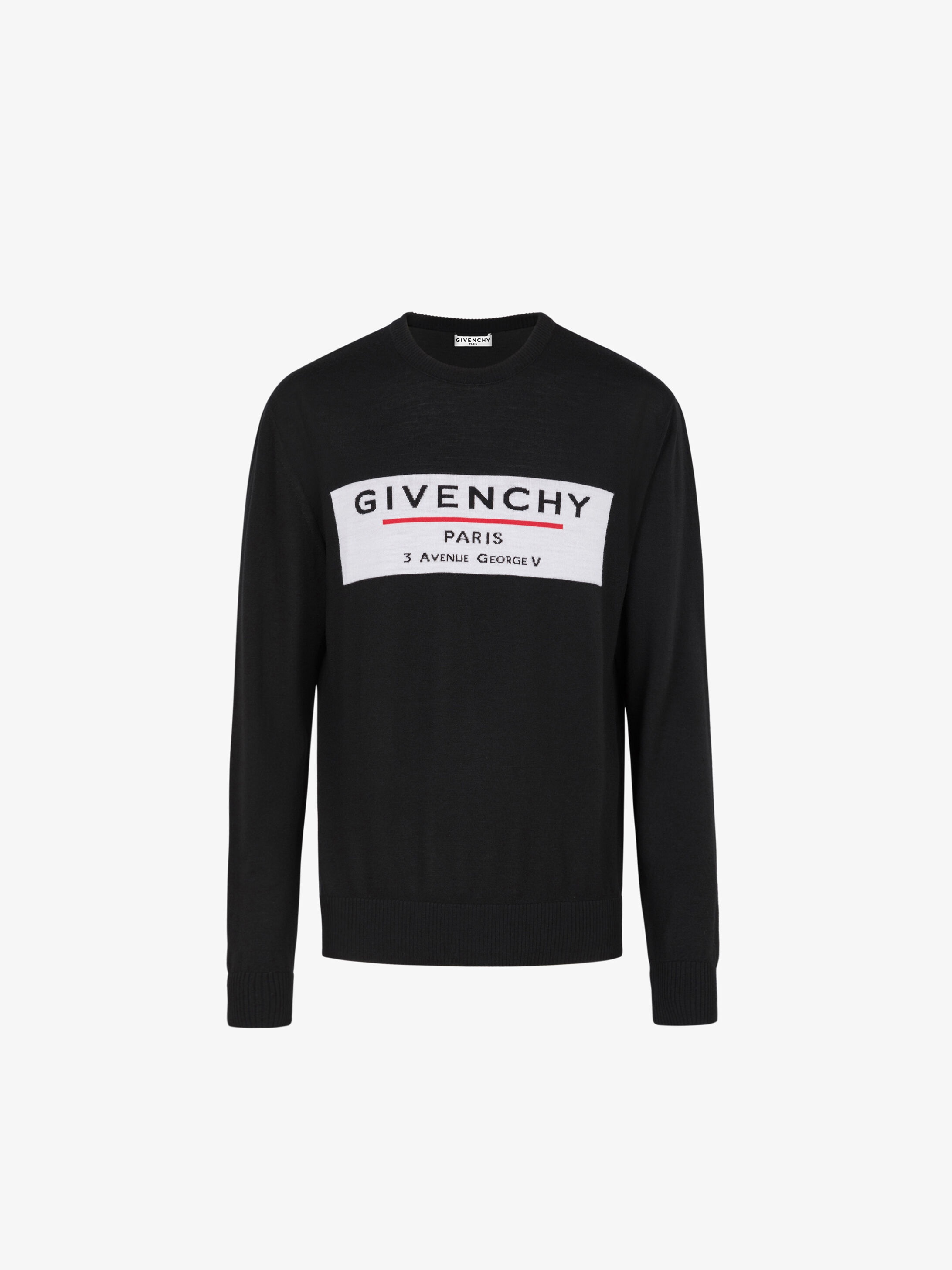 GIVENCHY LABEL sweater in merinos - 1