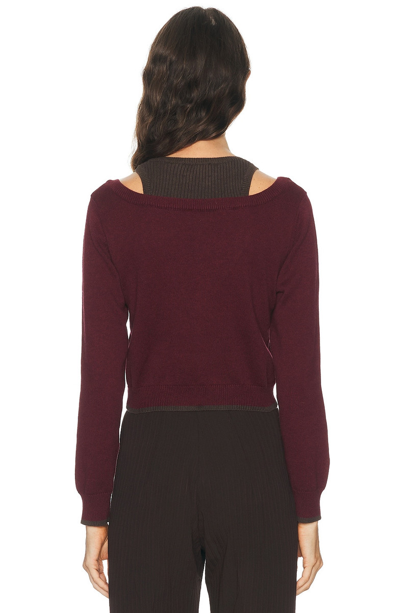 Color Block Layered Tank Sweater 3