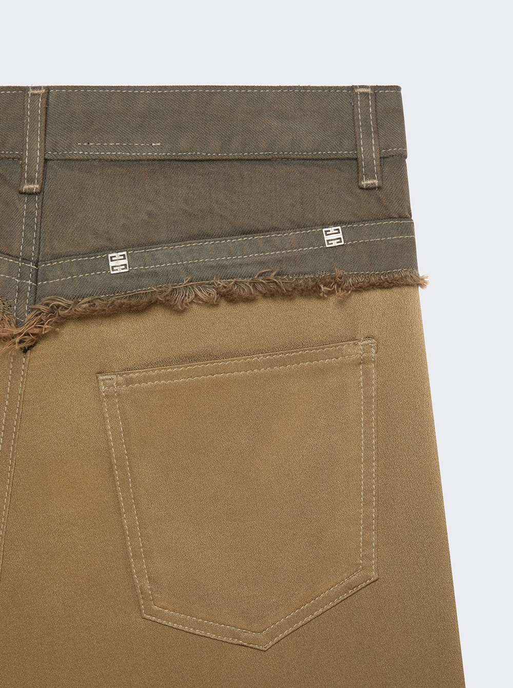 Big Mix Denim Jeans Dark Khaki Green - 2