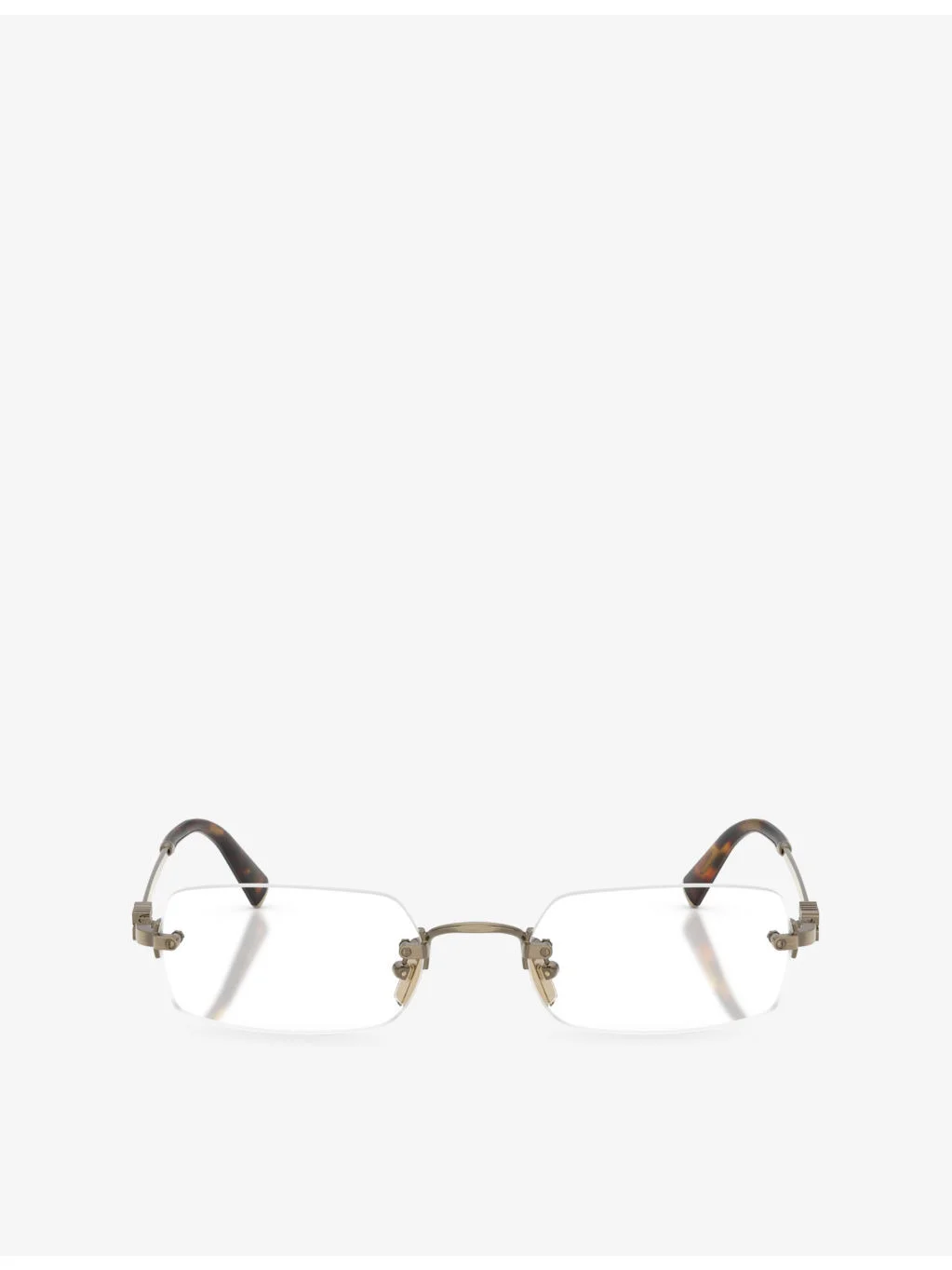MU 50YV Rectangle-Frame Metal Eyeglasses - 1