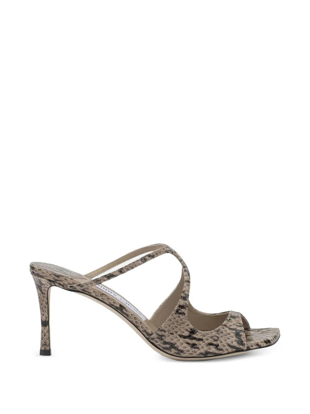Anise snakeskin-effect sandals - 1