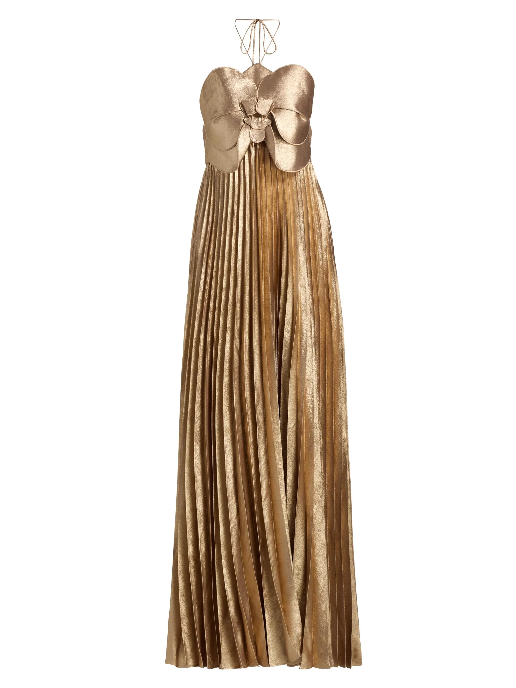 Women's Forever Young Pullford Metallic Pleated Gown - Gold - 1