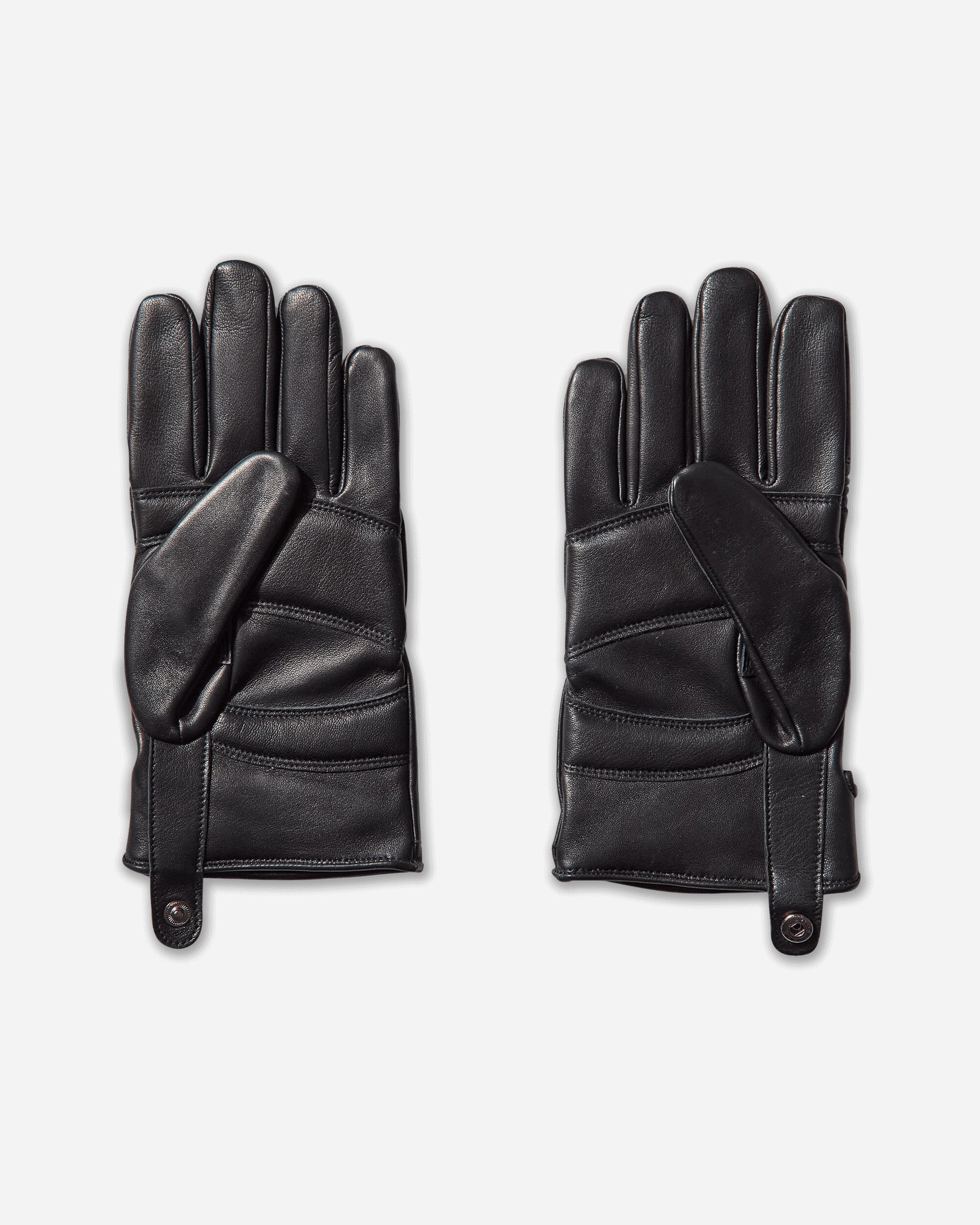 Agnelle Leather Gloves Black - 4