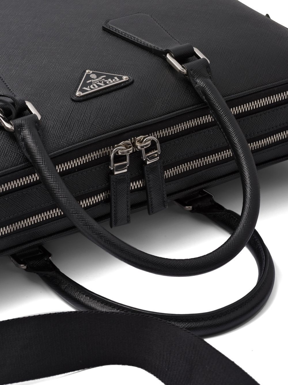 Saffiano leather briefcase - 5