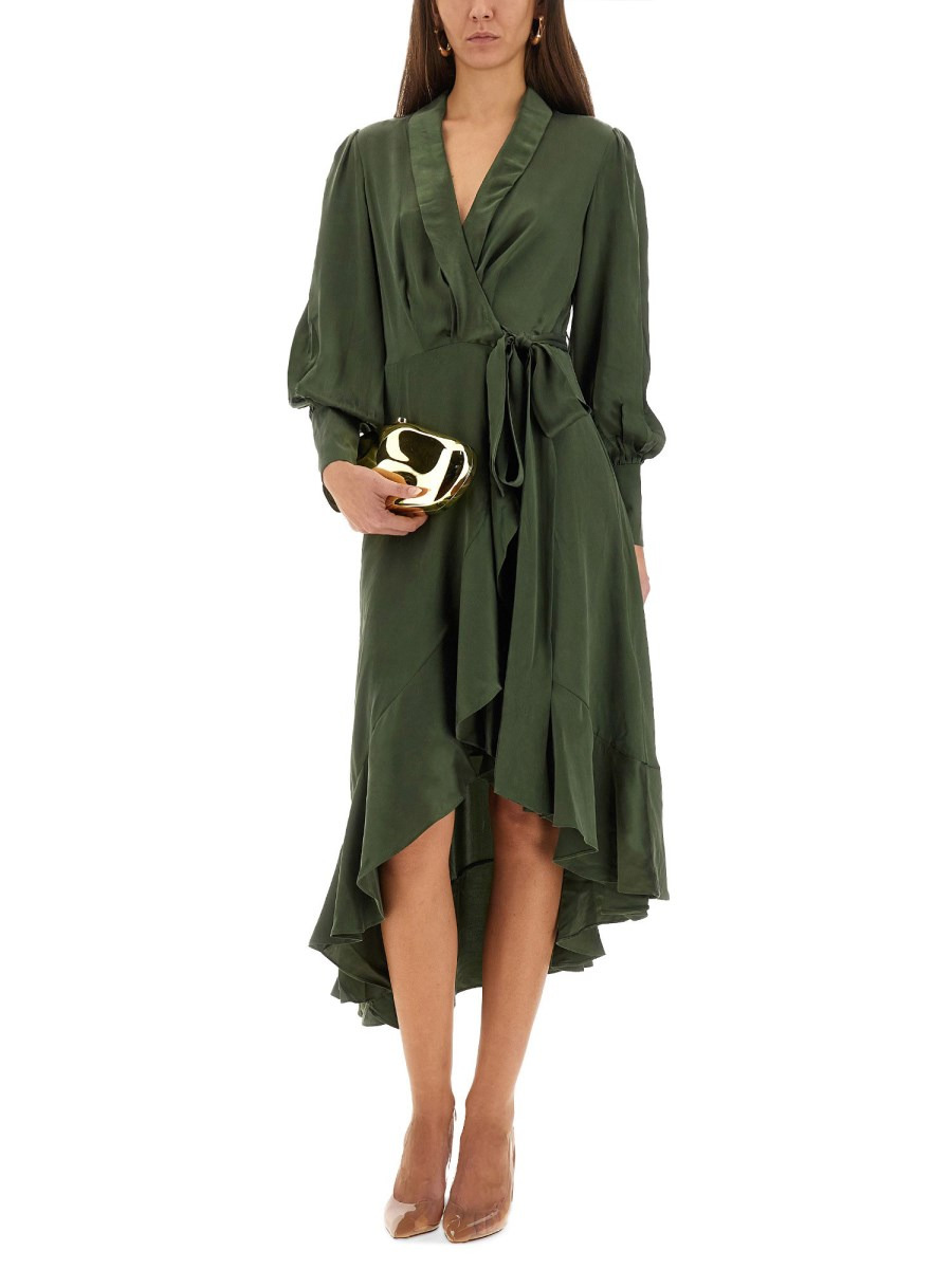 ABITO MIDI WRAP IN SETA - 2
