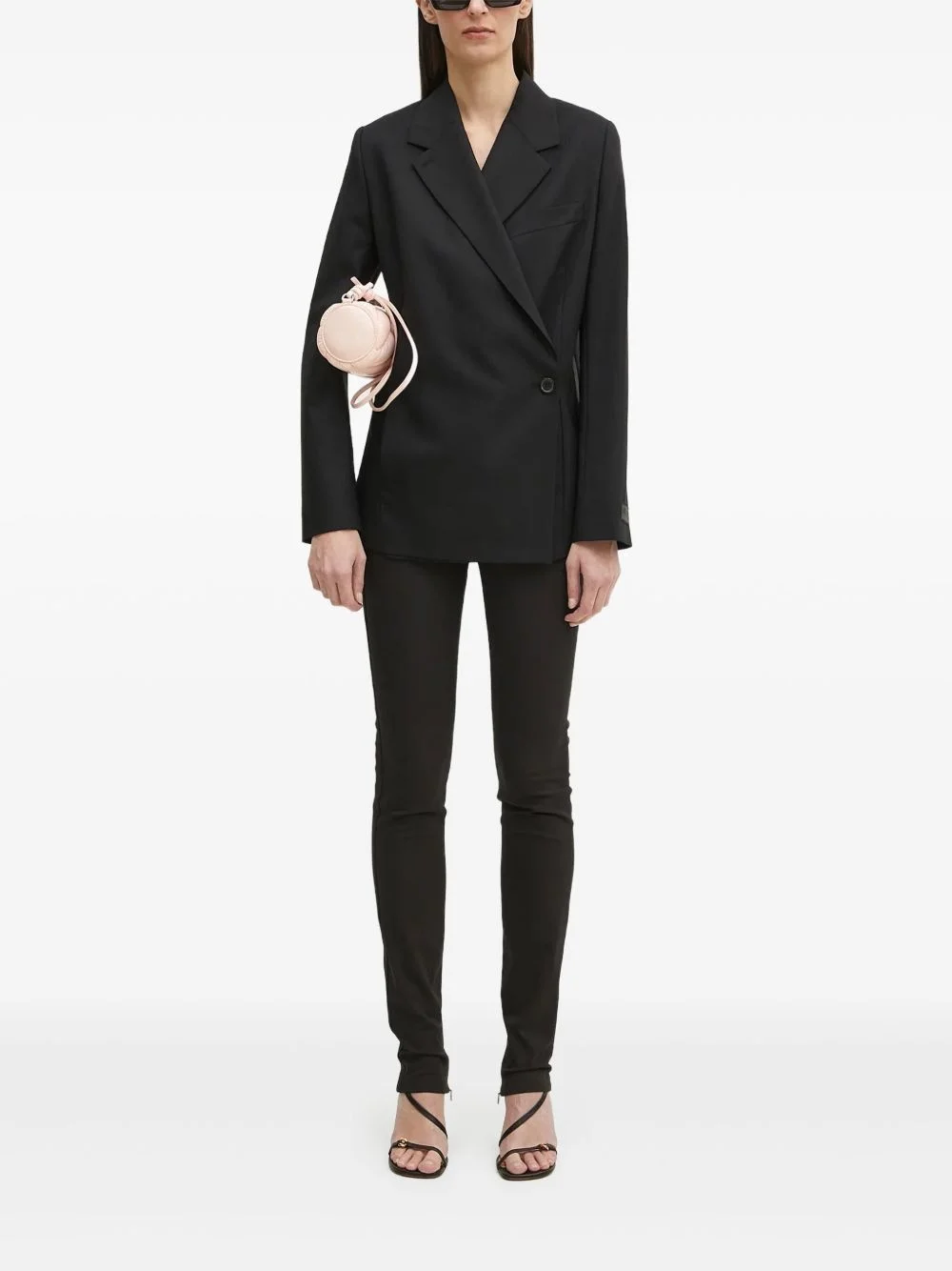 wrap-effect trousers - 1