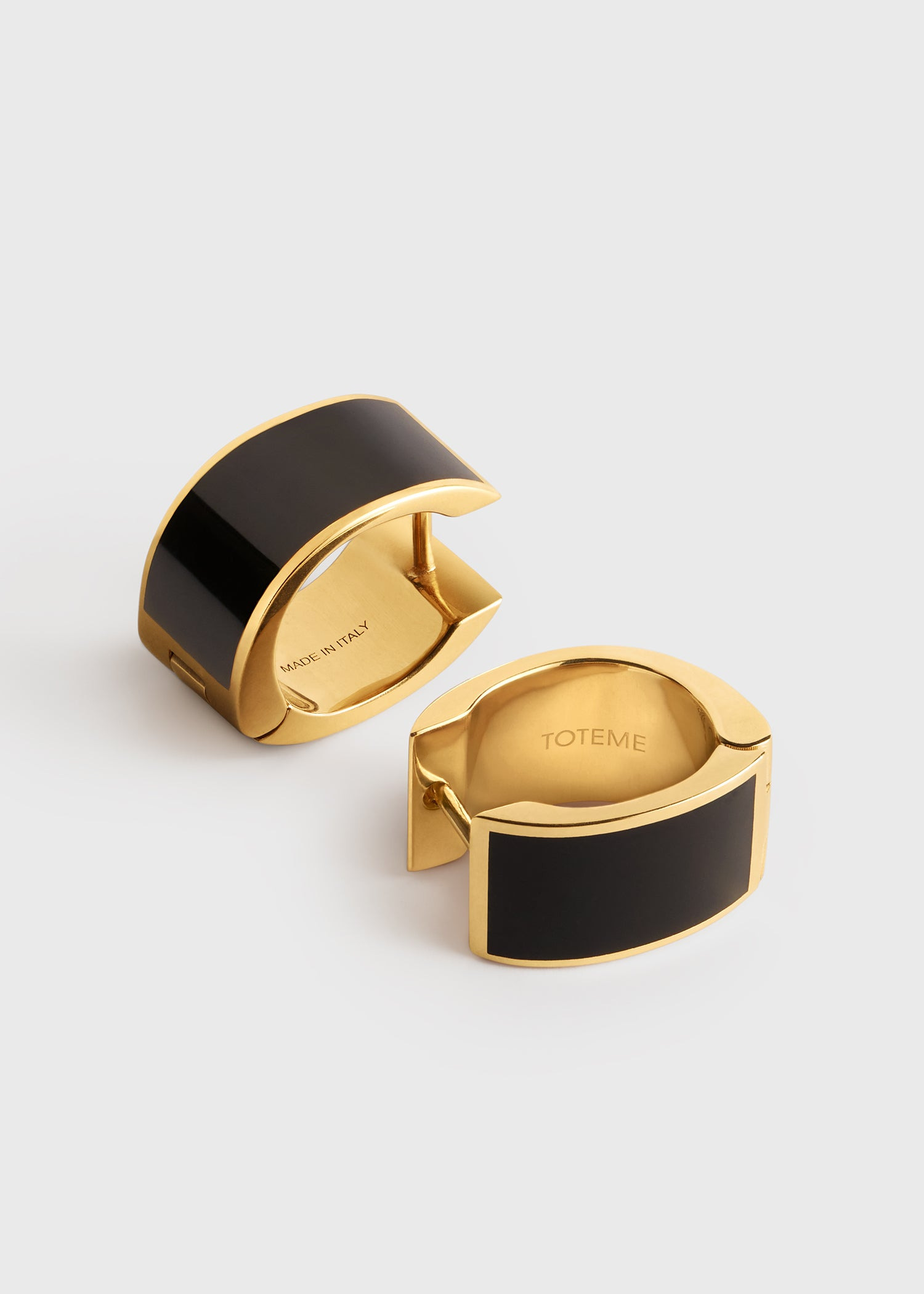 Signature hoops black/gold - 3