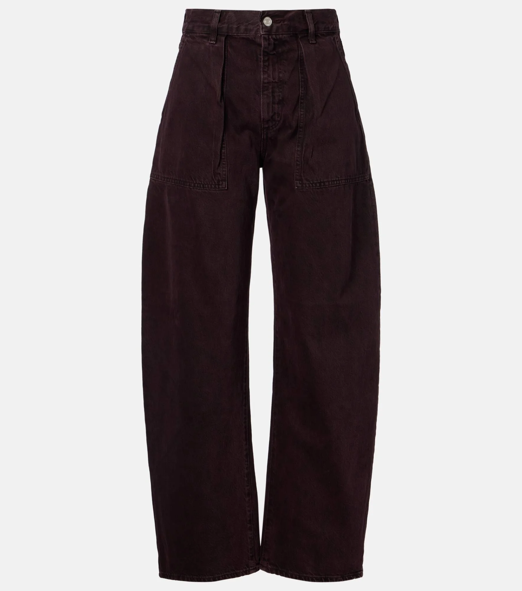Sefton high-rise barrel-leg jeans - 1