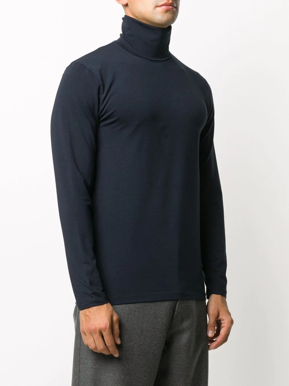 turtleneck cotton T-shirt - 3