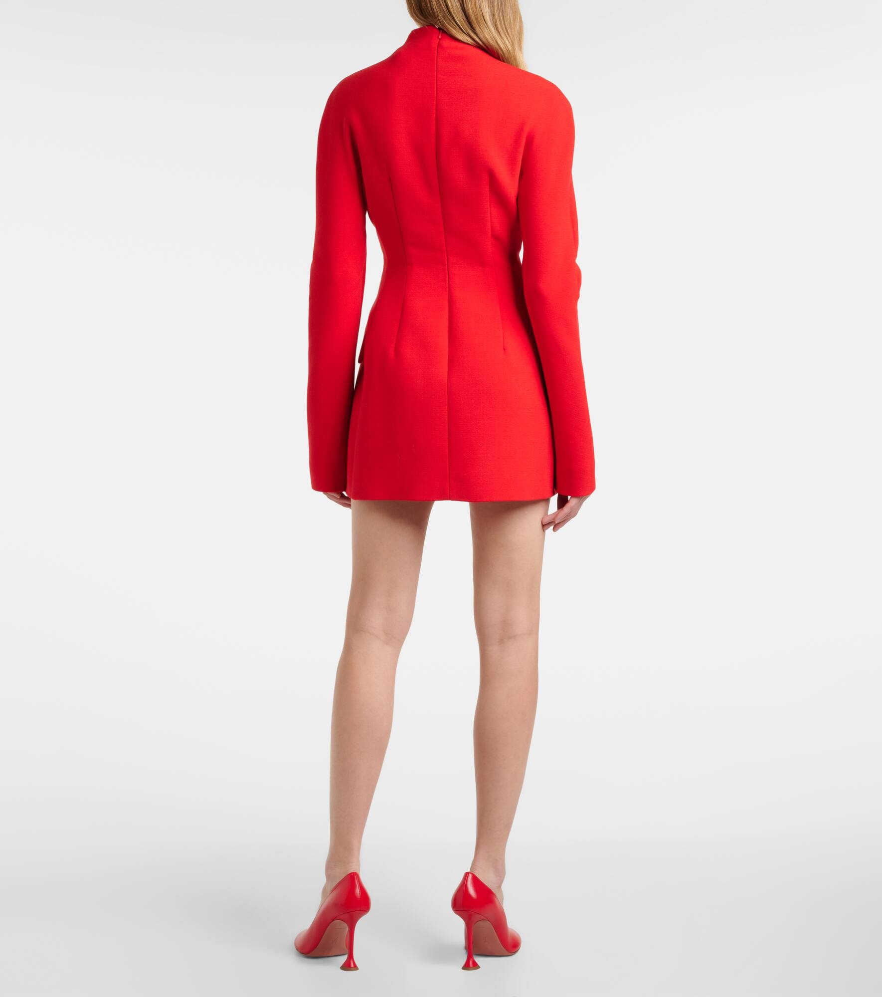 Terfrite wool-blend gabardine minidress - 3