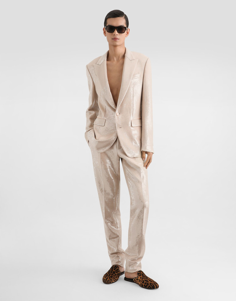 Dolce & Gabbana Single-breasted sicilia light jacket with sequins outlook