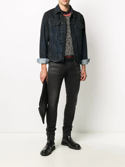 Neil Barrett distressed skinny fit jeans outlook