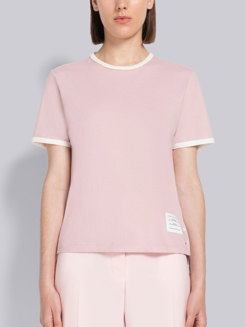 Melange Jersey Short Sleeve Ringer Tee 1