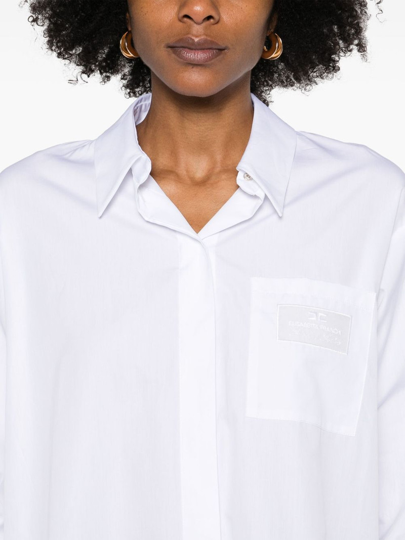 logo-embroidered poplin shirt 5