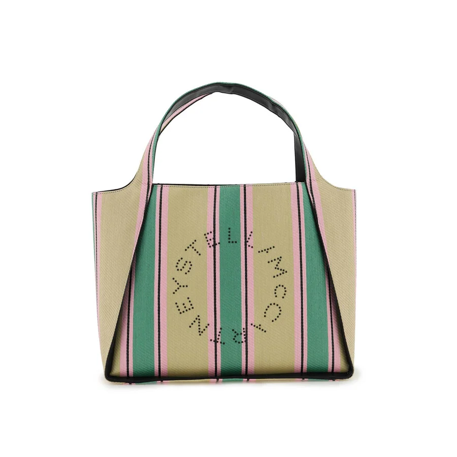 Stella McCartney Stella Logo Raffia Tote Bag - 1