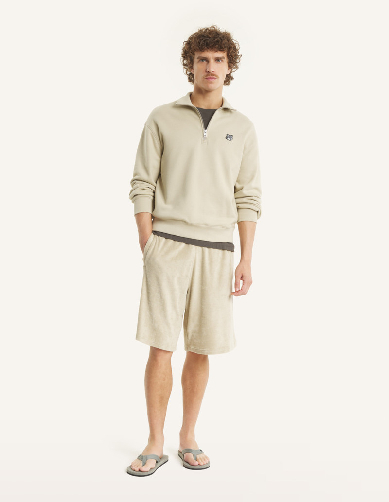 Maison Kitsuné FOX HEAD COMFORT HALF ZIP SWEATSHIRT outlook