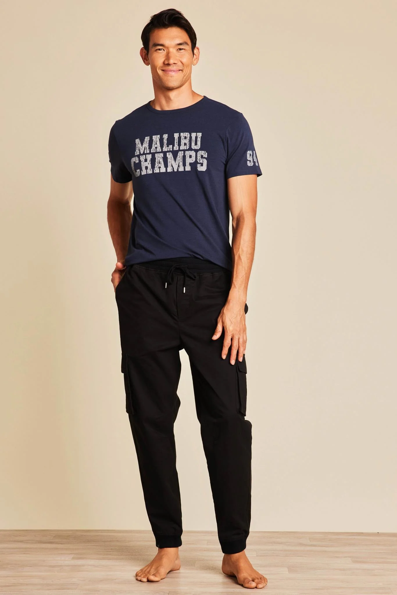 Malibu Collection® Cotton Twill Cargo Jogger - 1
