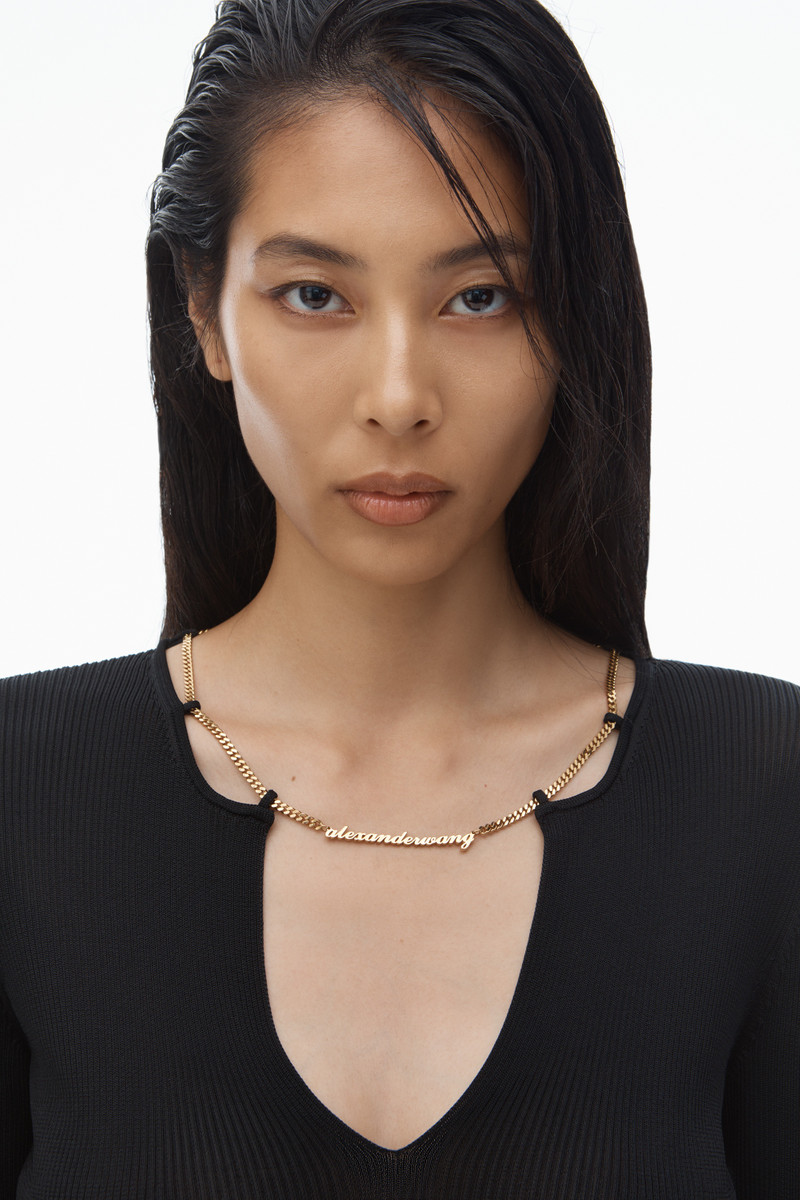 Logo Nameplate Cropped Shirt 2