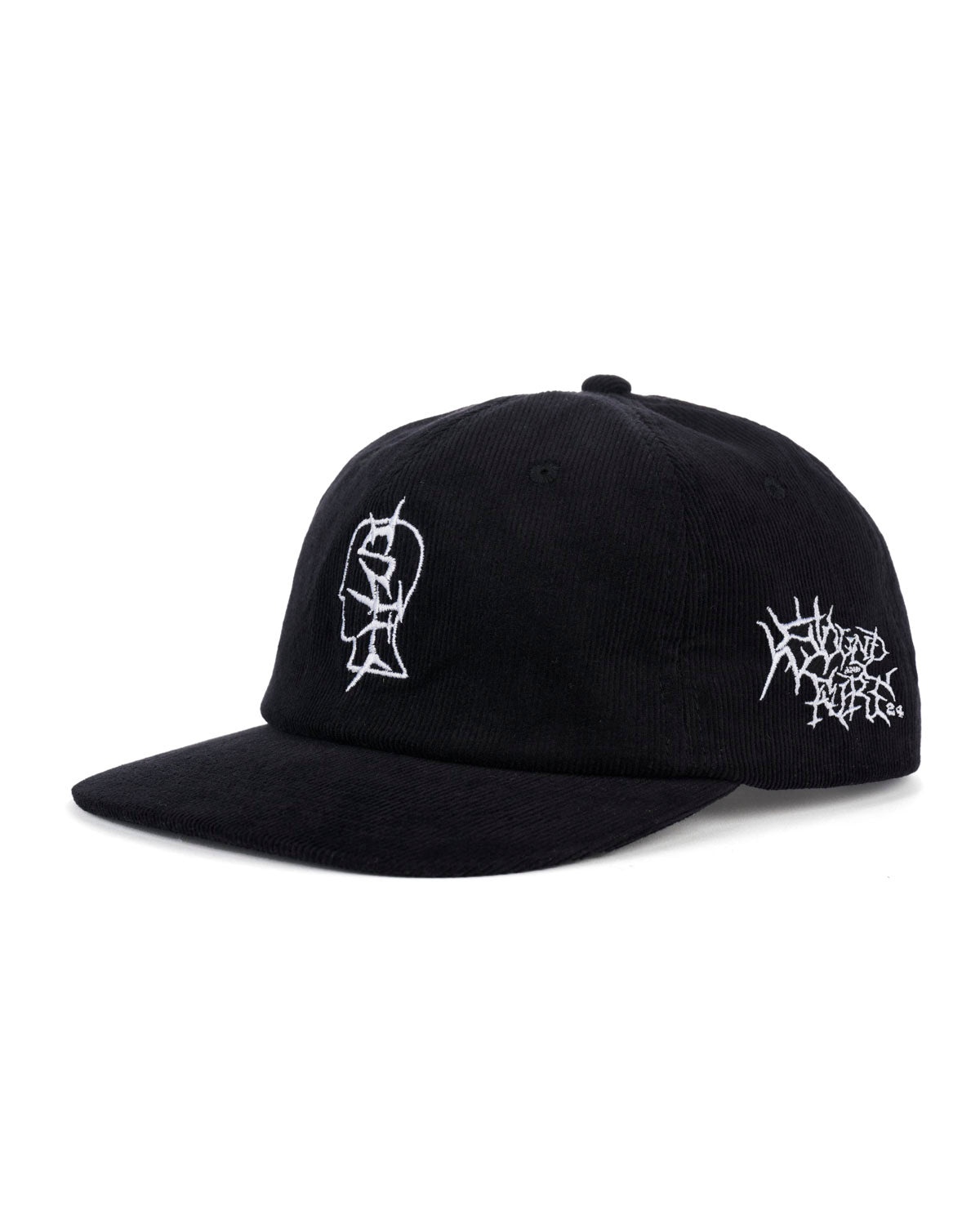 Brain Dead x Sound and Fury 6 Panel Corduroy Hat - Black - 2
