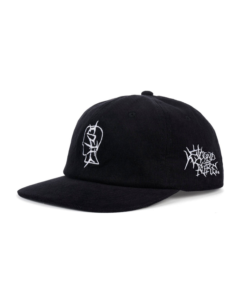 BRAIN DEAD Brain Dead x Sound and Fury 6 Panel Corduroy Hat - Black outlook