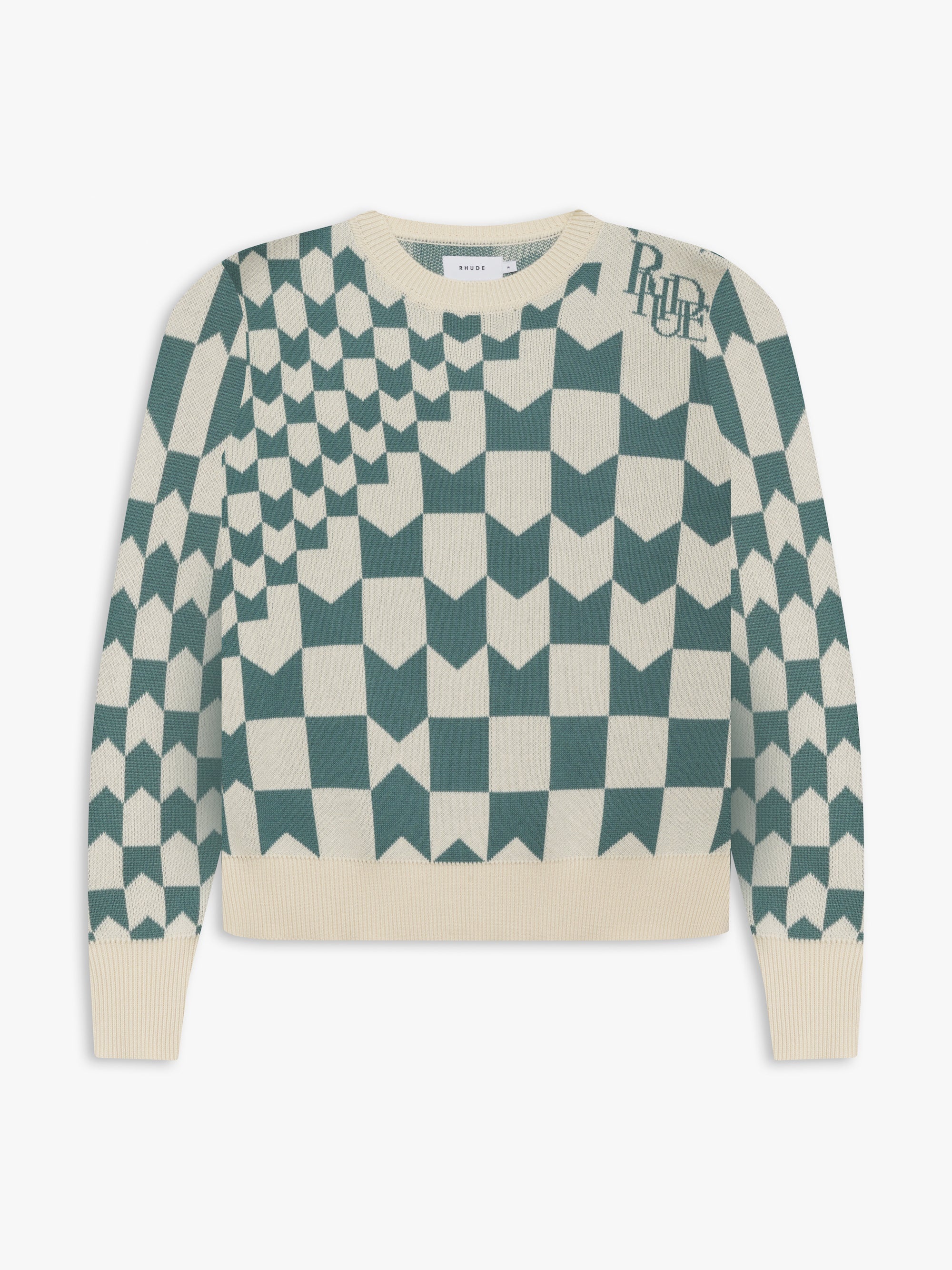 Rhude RACING KNIT CREWNECK | REVERSIBLE