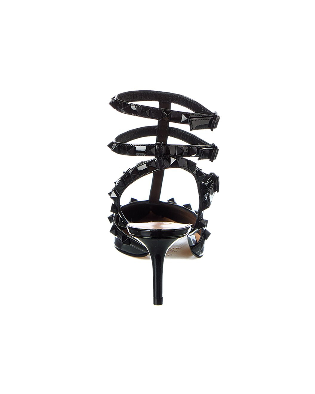 Valentino Rockstud Caged 65 Patent Ankle Strap Pump - 3
