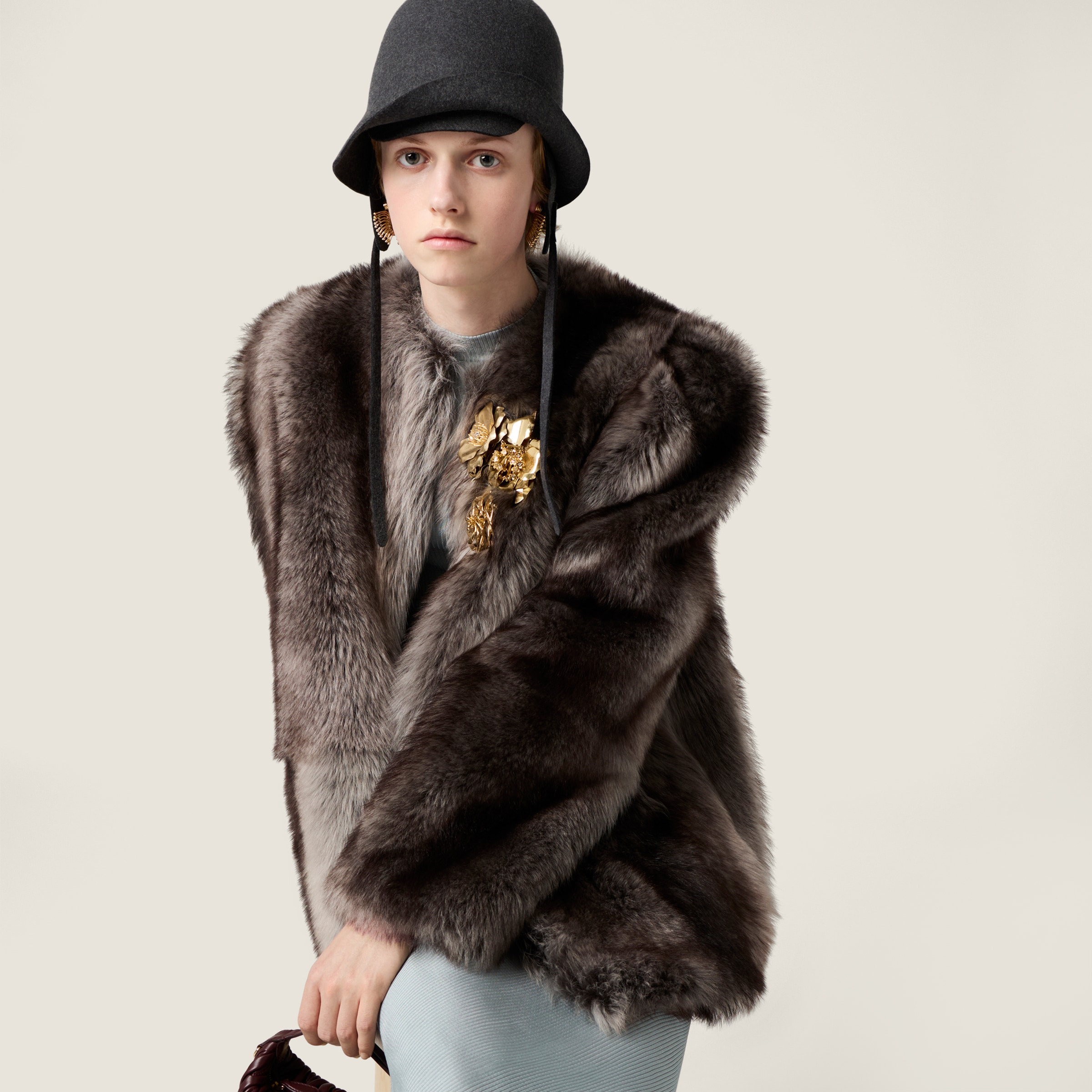 Shearling fur jacket - 6