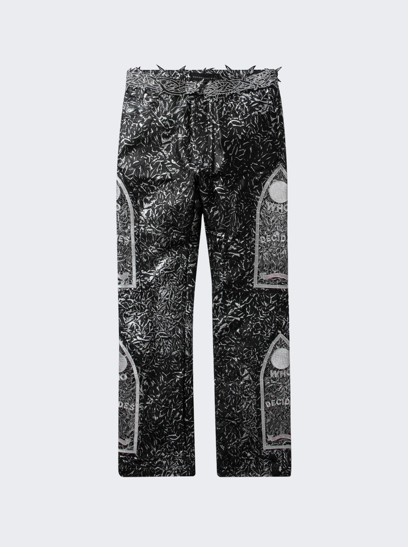 Foil Leather Pant Coal - 1