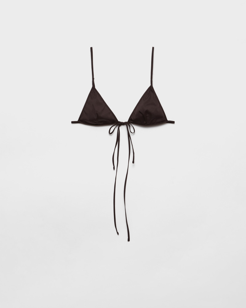 Stretch poplin bra - 1
