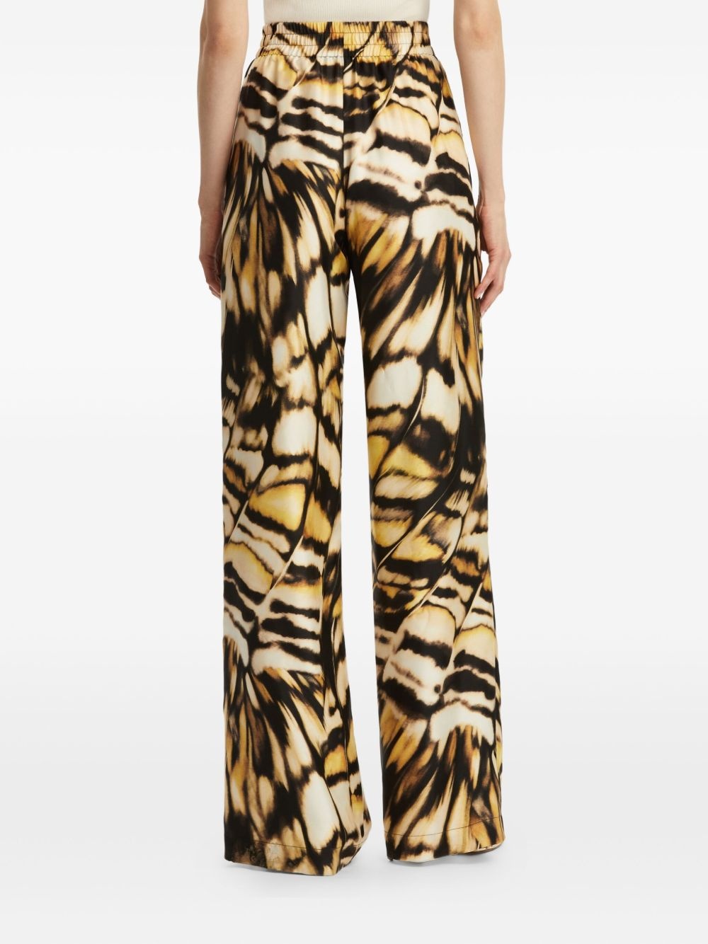printed silk trousers - 5