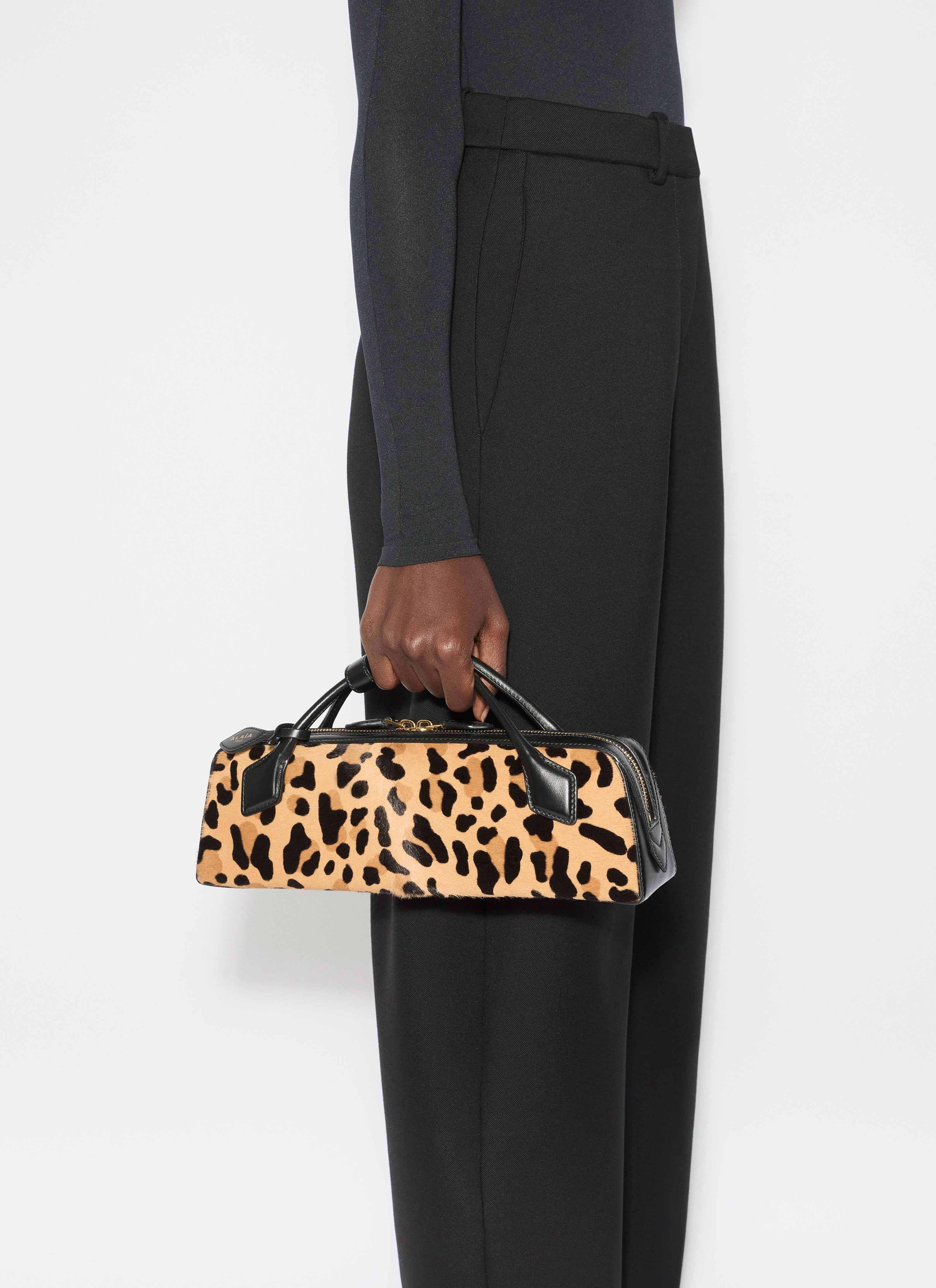 LE TECKEL CLUTCH IN LEOPARD HAIRCALF - 2