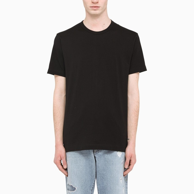 Black t-shit with logo print - 1