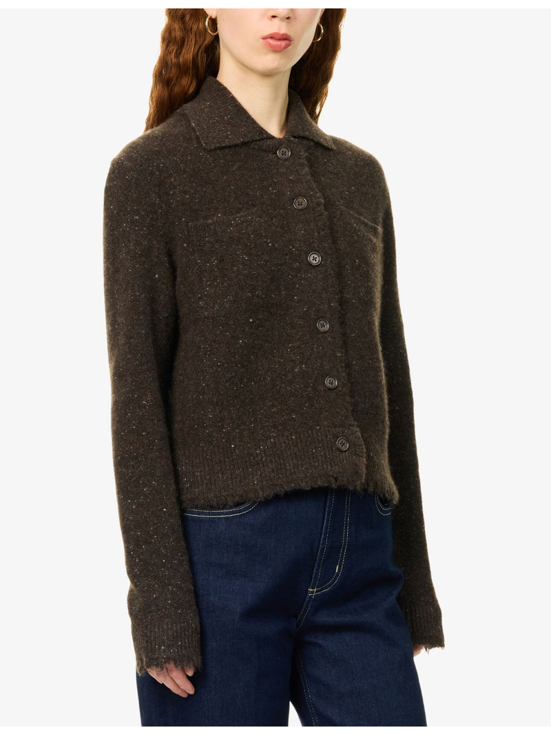 Donegal Plush Shrunken Cashmere Cardigan 3