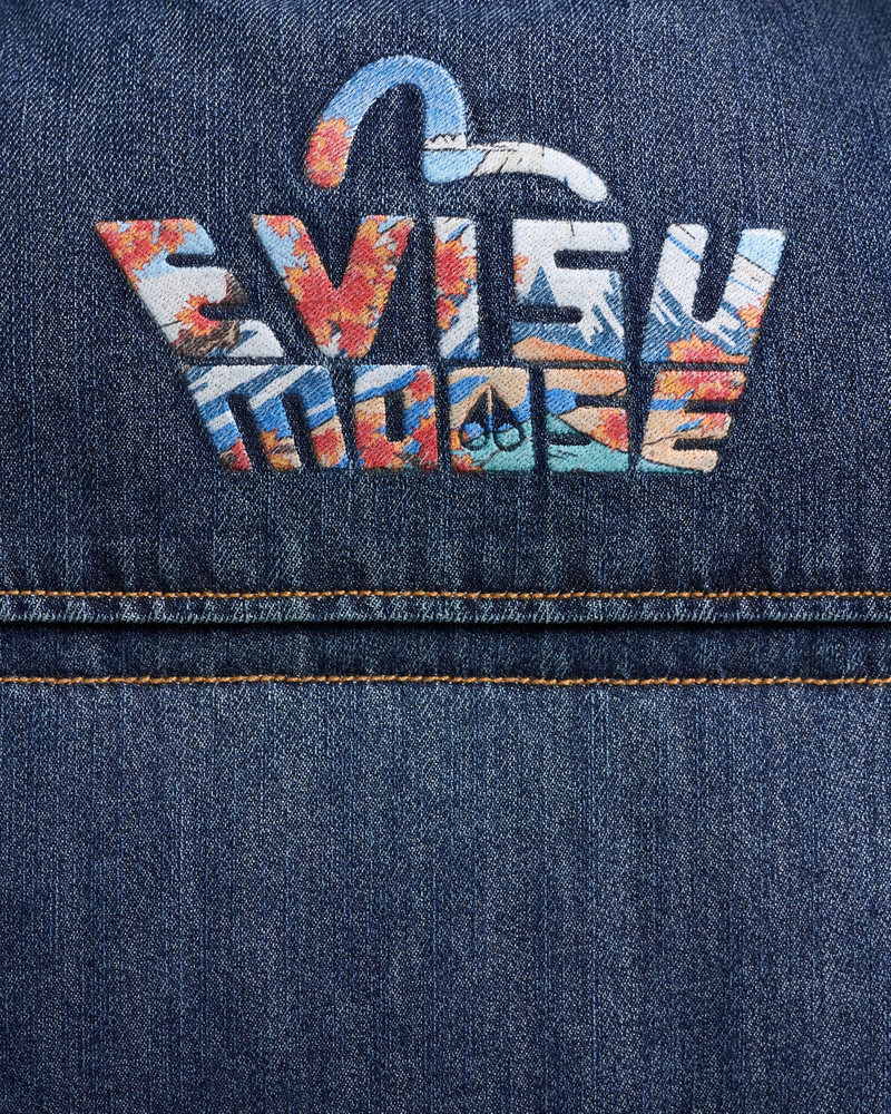 EVISU X MOOSE DENIM EVEREST PUFFER VEST 7