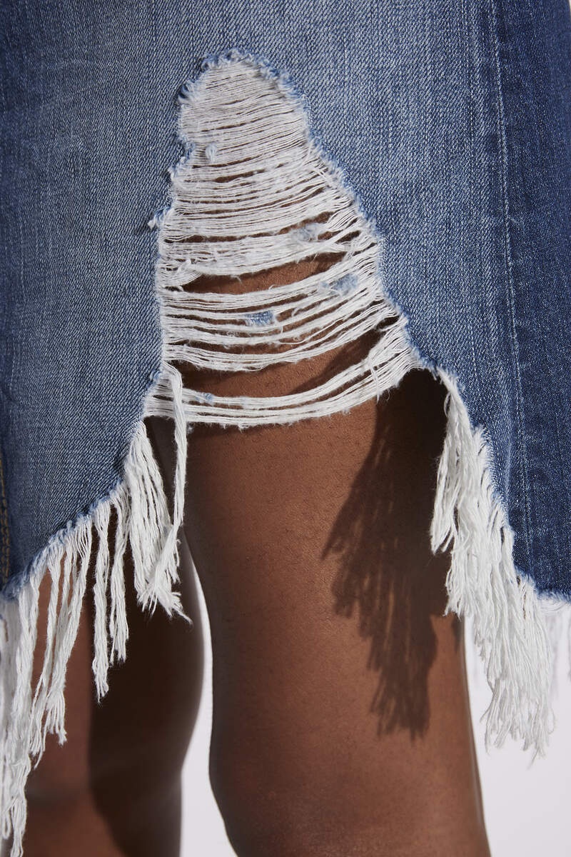 FRINGED MIDI SKIRT - 5