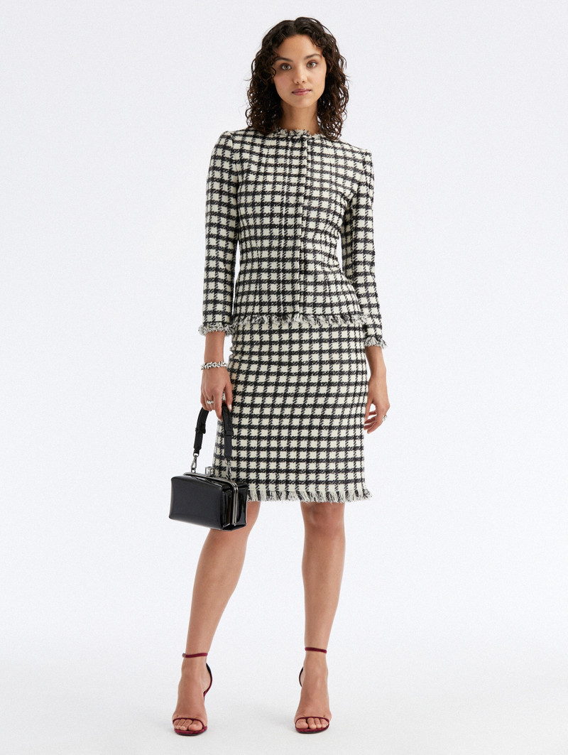 LUREX CHECK TWEED JACKET 4